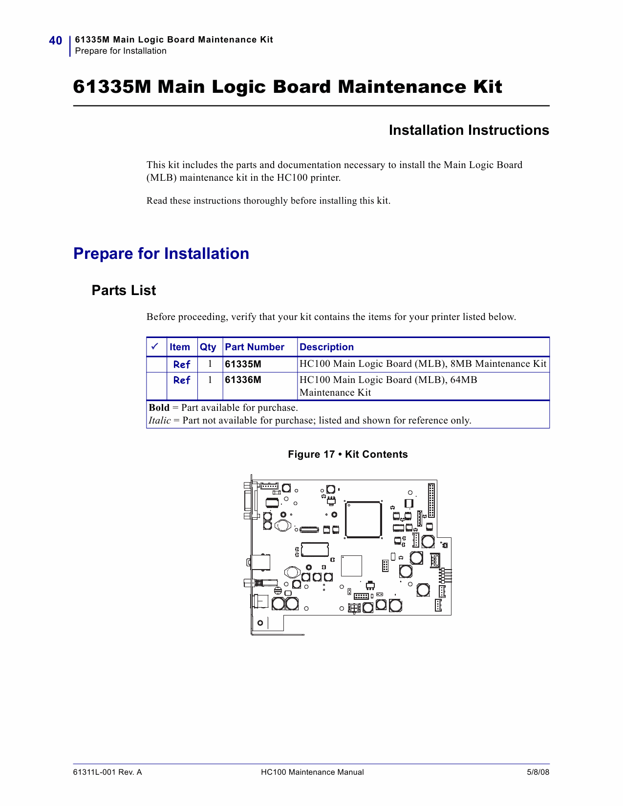 Zebra Label HC100 Maintenance Service Manual-2